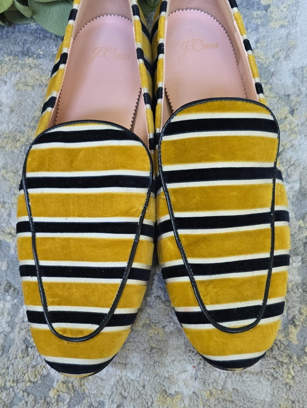 J.Crew Cecile Velvet Smoking Slippers Women's Size 8 - Picture 4 of 15